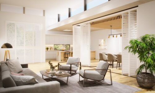 Track-Shutters-in-Open-Plan-Home